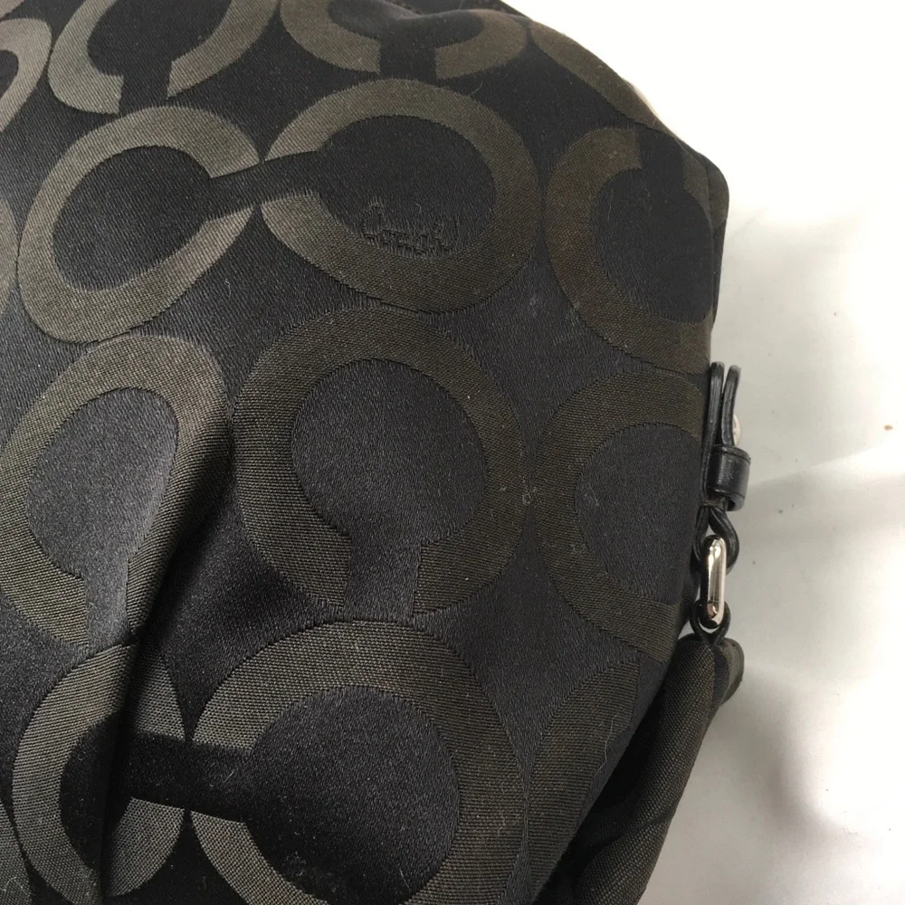 Coach Brooke Signature Sateen Hobo Shoulder Handbag Purse ✅Offers Welcome - Picture 3 of 13